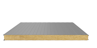 Стеновая сэндвич-панель (минеральная вата) 50 мм х 1000 мм (Трапеция)