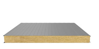 Стеновая сэндвич-панель (минеральная вата) 100 мм х 1000 мм (Трапеция)