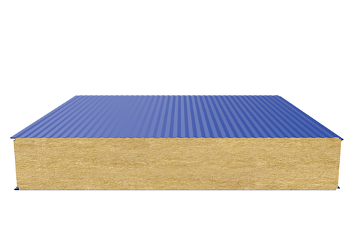 Стеновая сэндвич-панель (минеральная вата) 200 мм х 1000 мм (Волна)